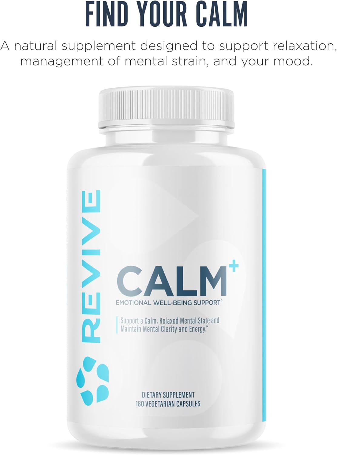Revive calm capsules 180 count front label