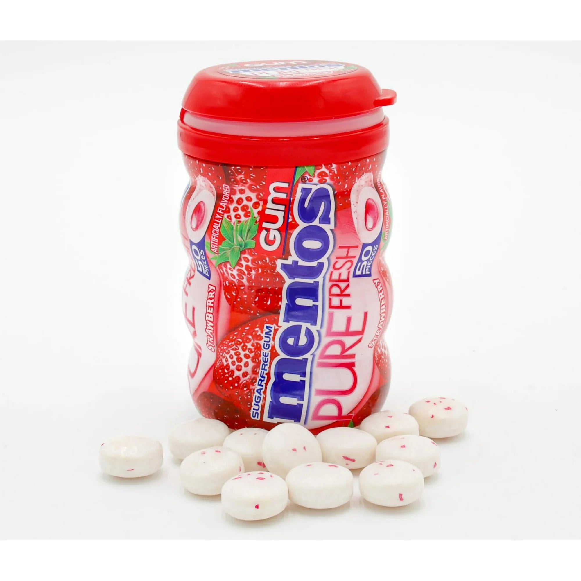 Sugar-Free Strawberry Chewing Gum with Xylitol

