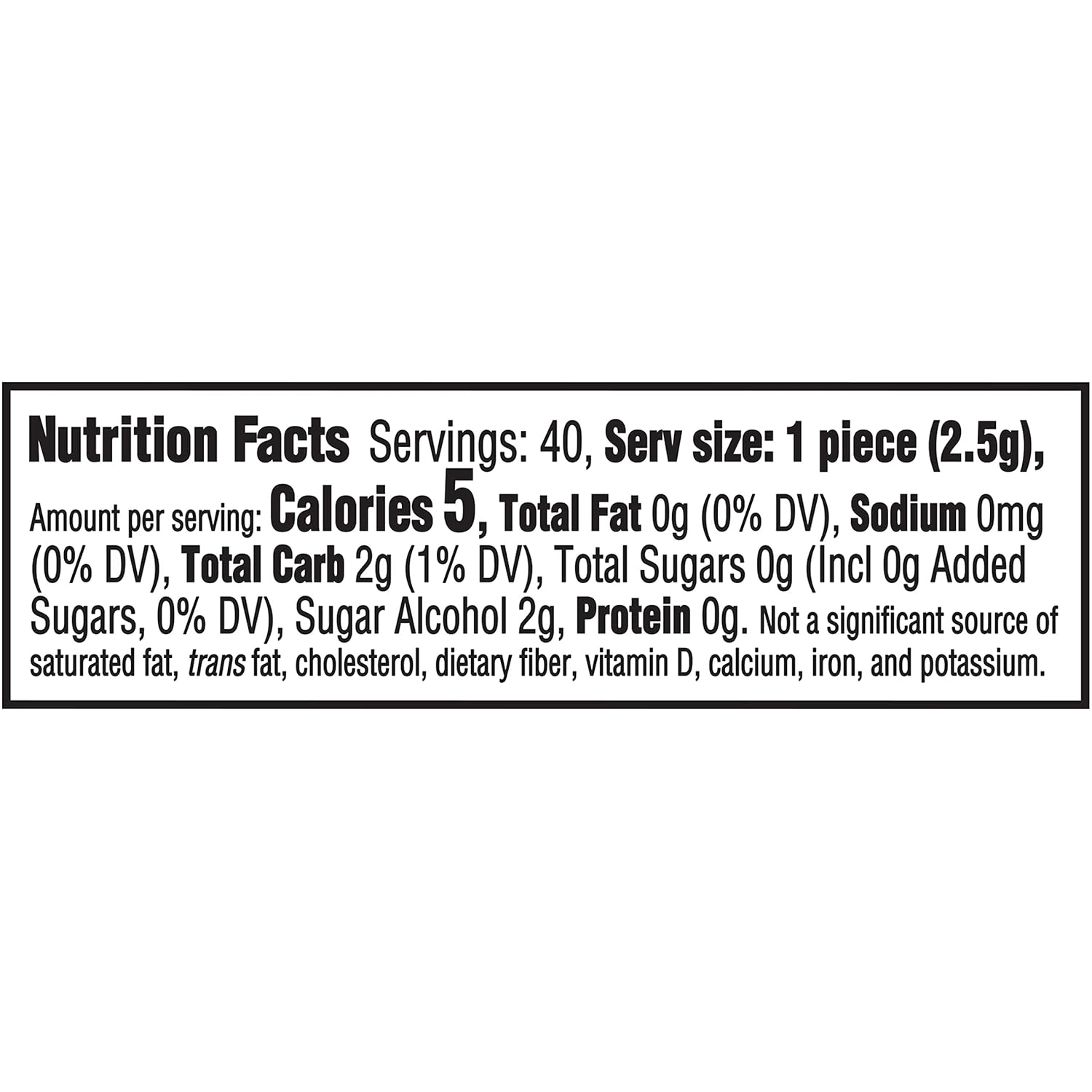 sugar-free spearmint gum 4 bottle pack