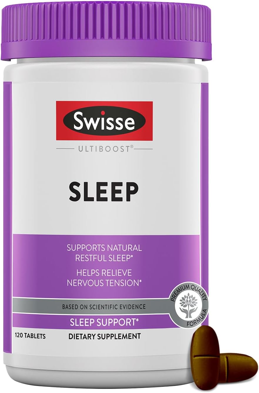 Swisse valerian root magnesium 120 tablets bottle