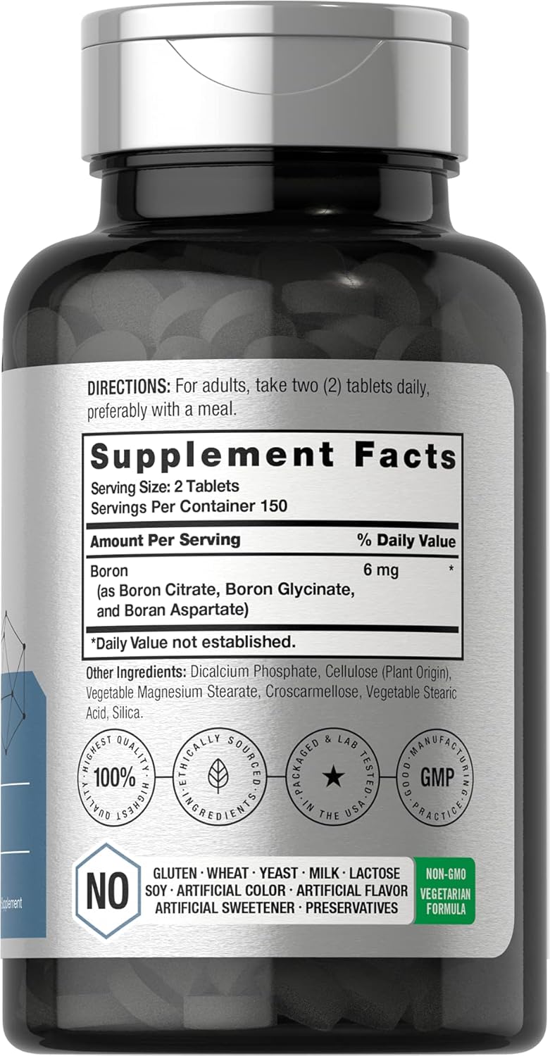 boron citrate glycinate aspartate supplement tablets