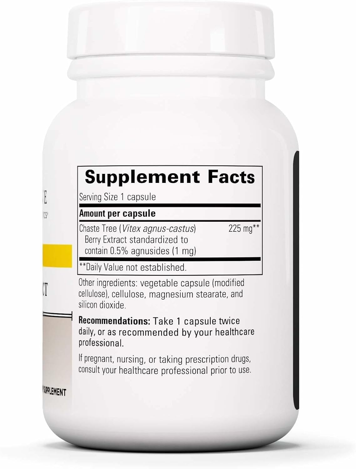 vitex chaste tree capsules supplement bottle