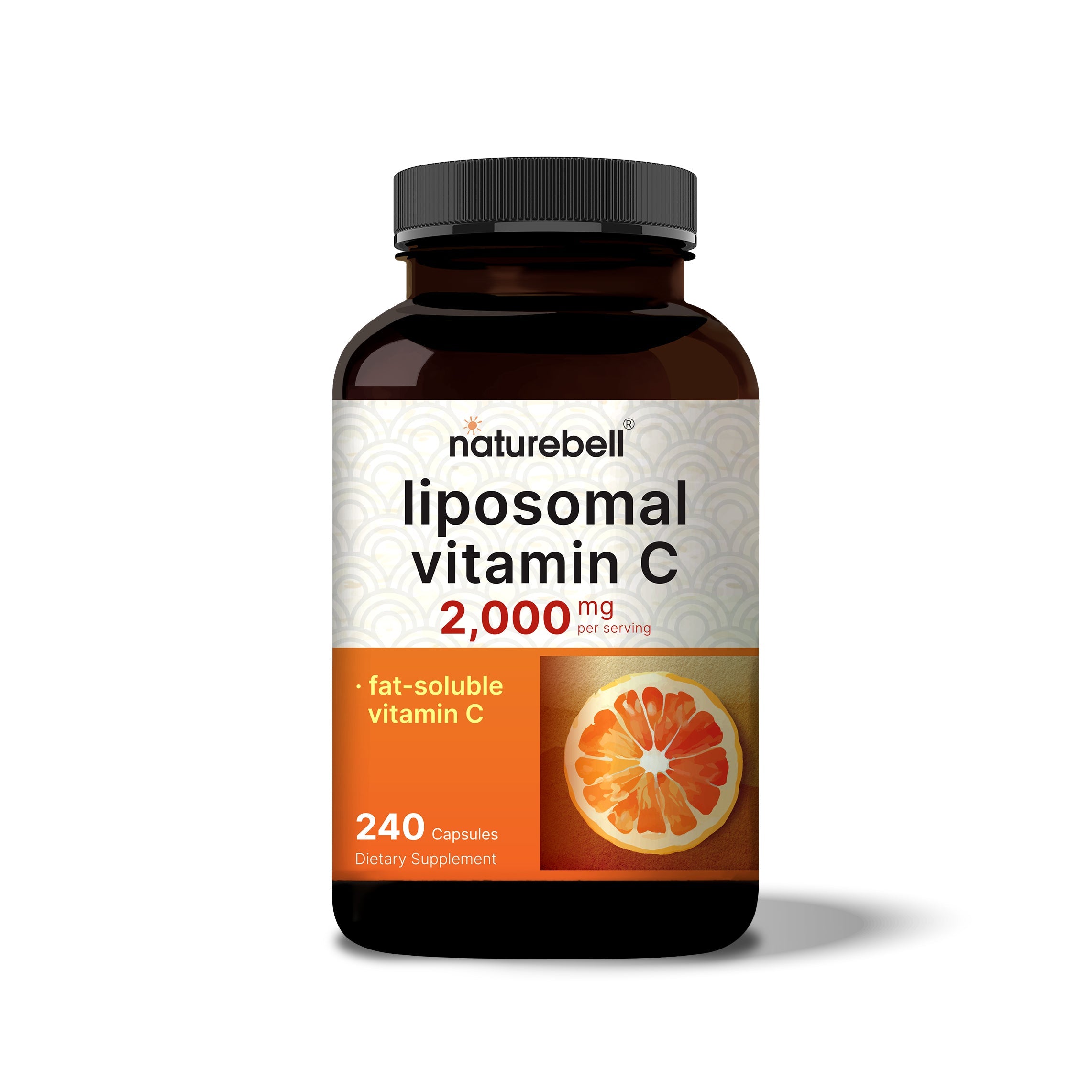 NatureBell Liposomal Vitamin C 2000mg per serving bottle, 240 capsules