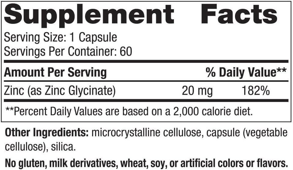 zinc glycinate supplement Nordic Naturals daily wellness